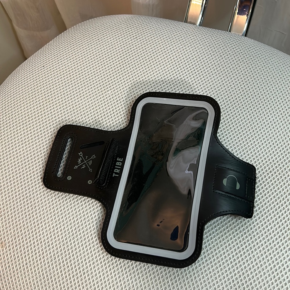 Black, Running Phone Holder Armband, Size Large